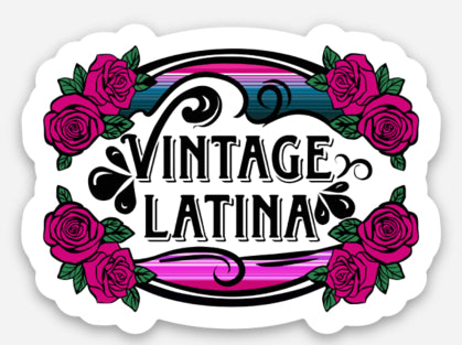 Vintage Latina Sticker